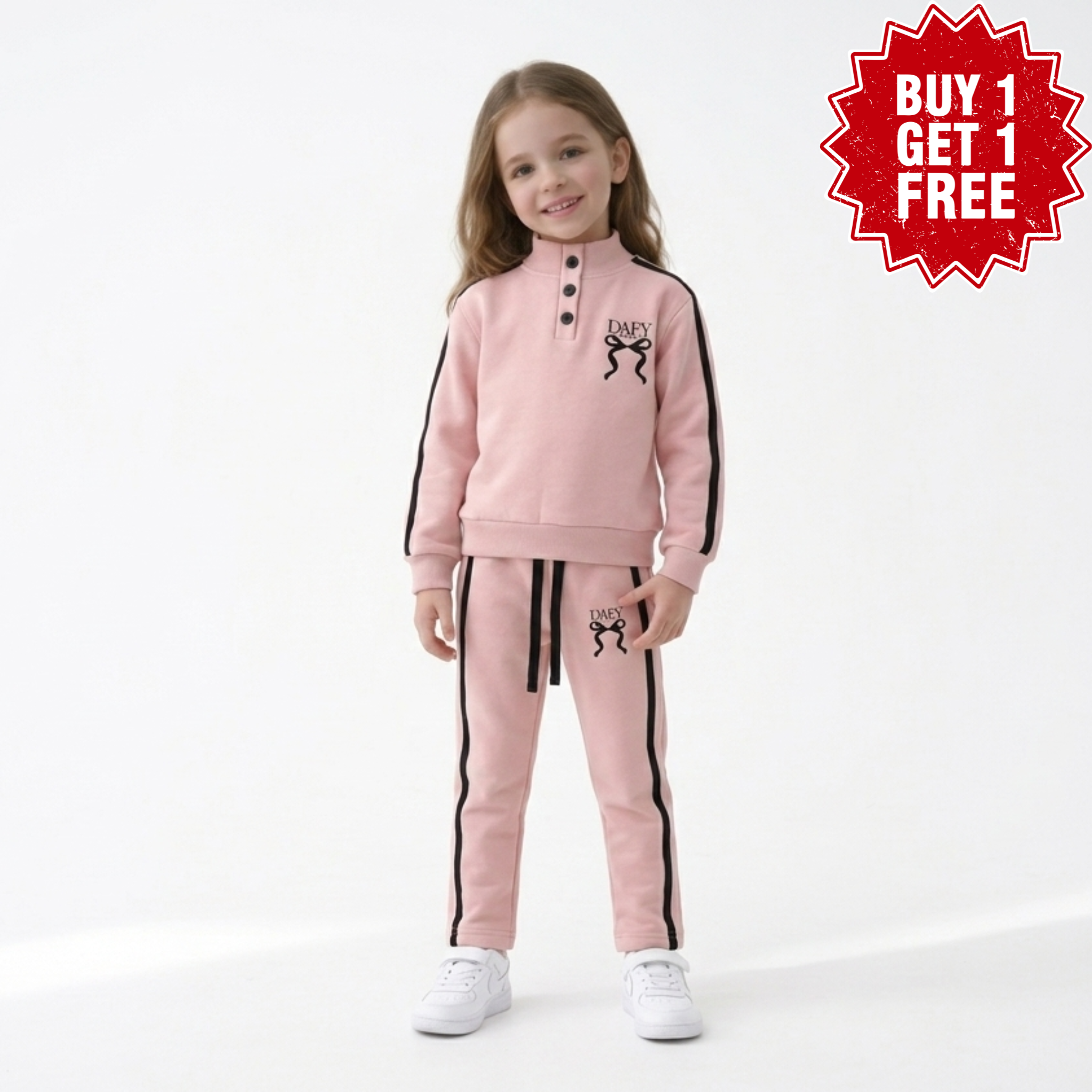  "مذهلة" Set for Girls- Hoodie and Pants (Cashmere)