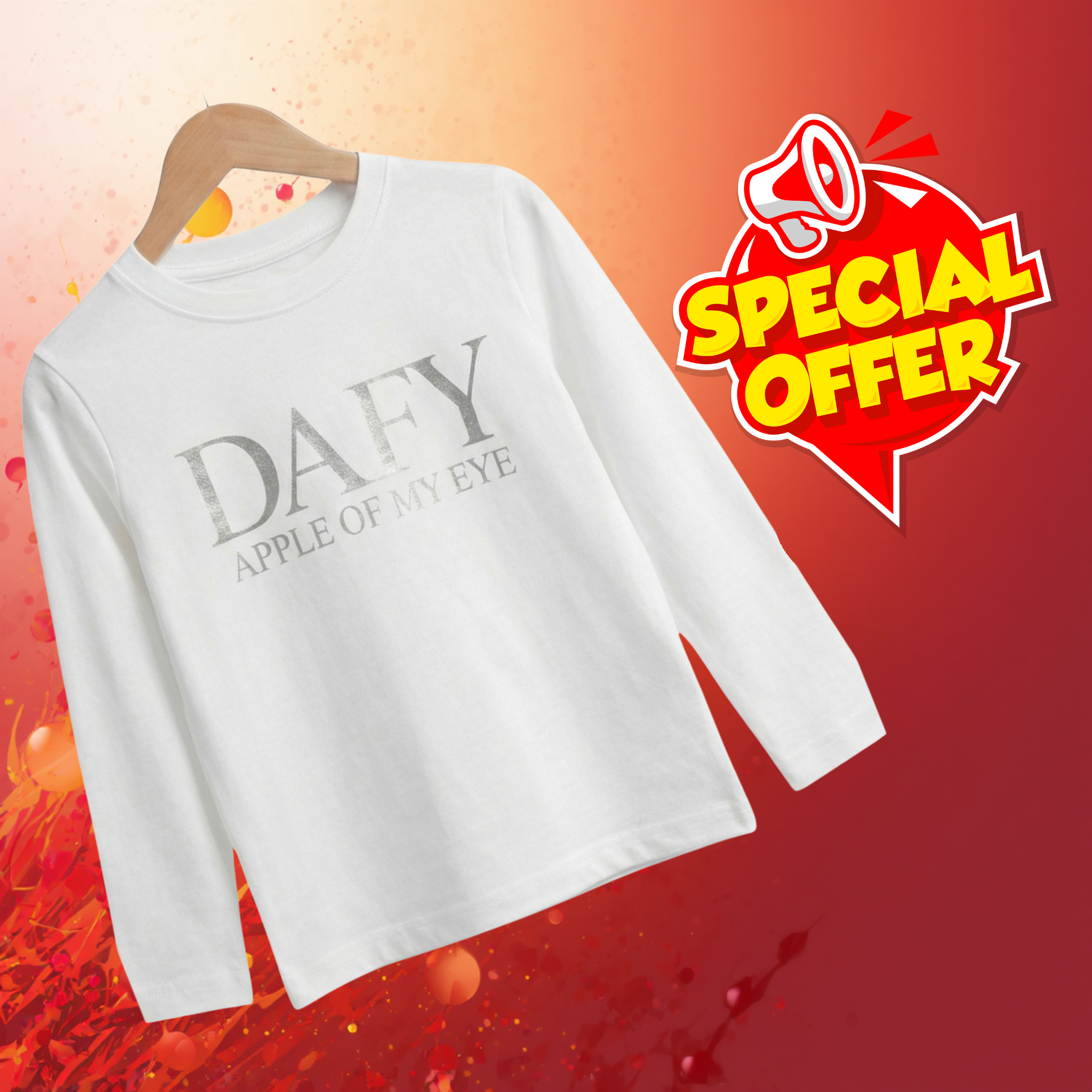 Dafy Special T-Shirt – Dafy T-Shirt for Boys and Girls (White)