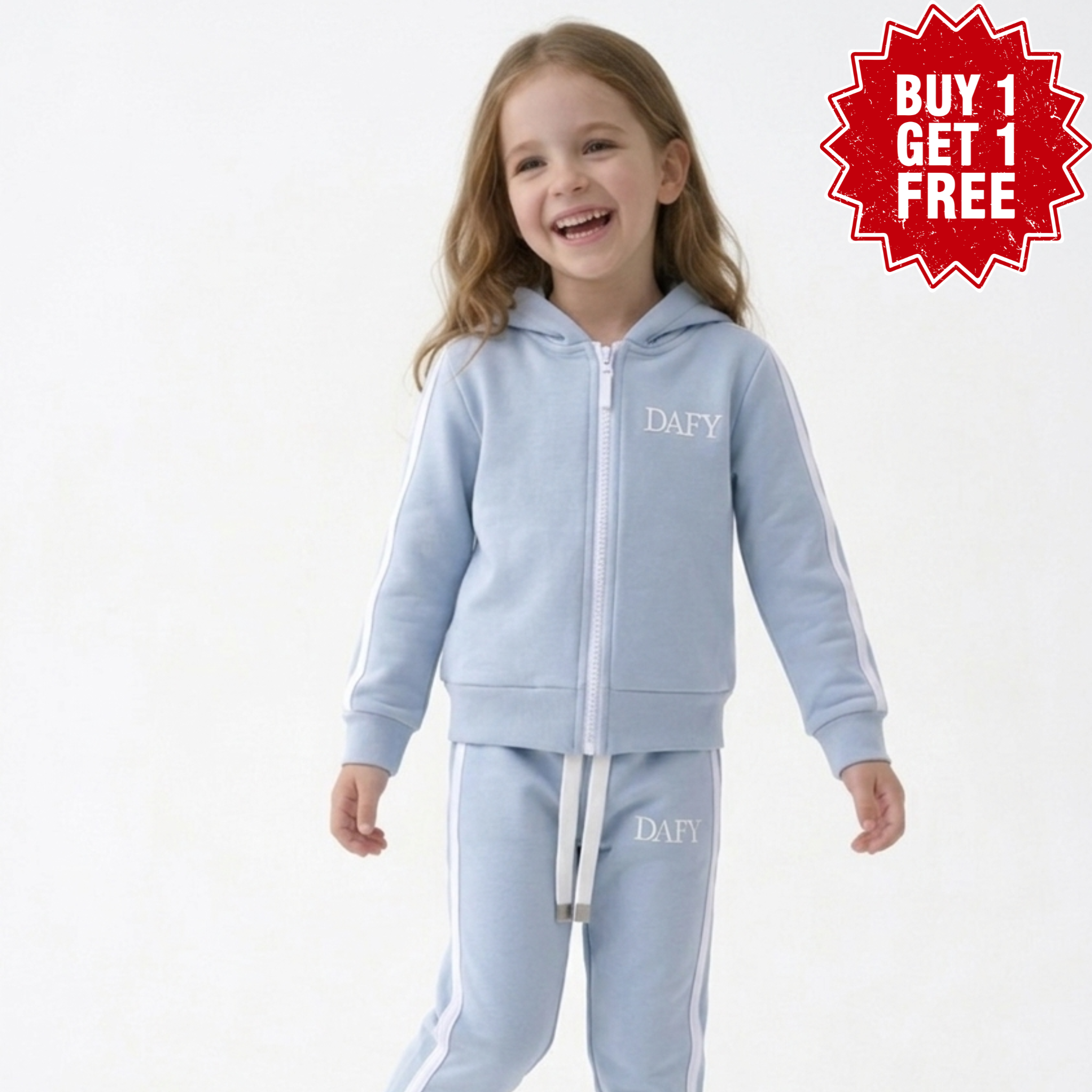  "صنع في قلبي" Set for Boys and Girls- Sky Blue