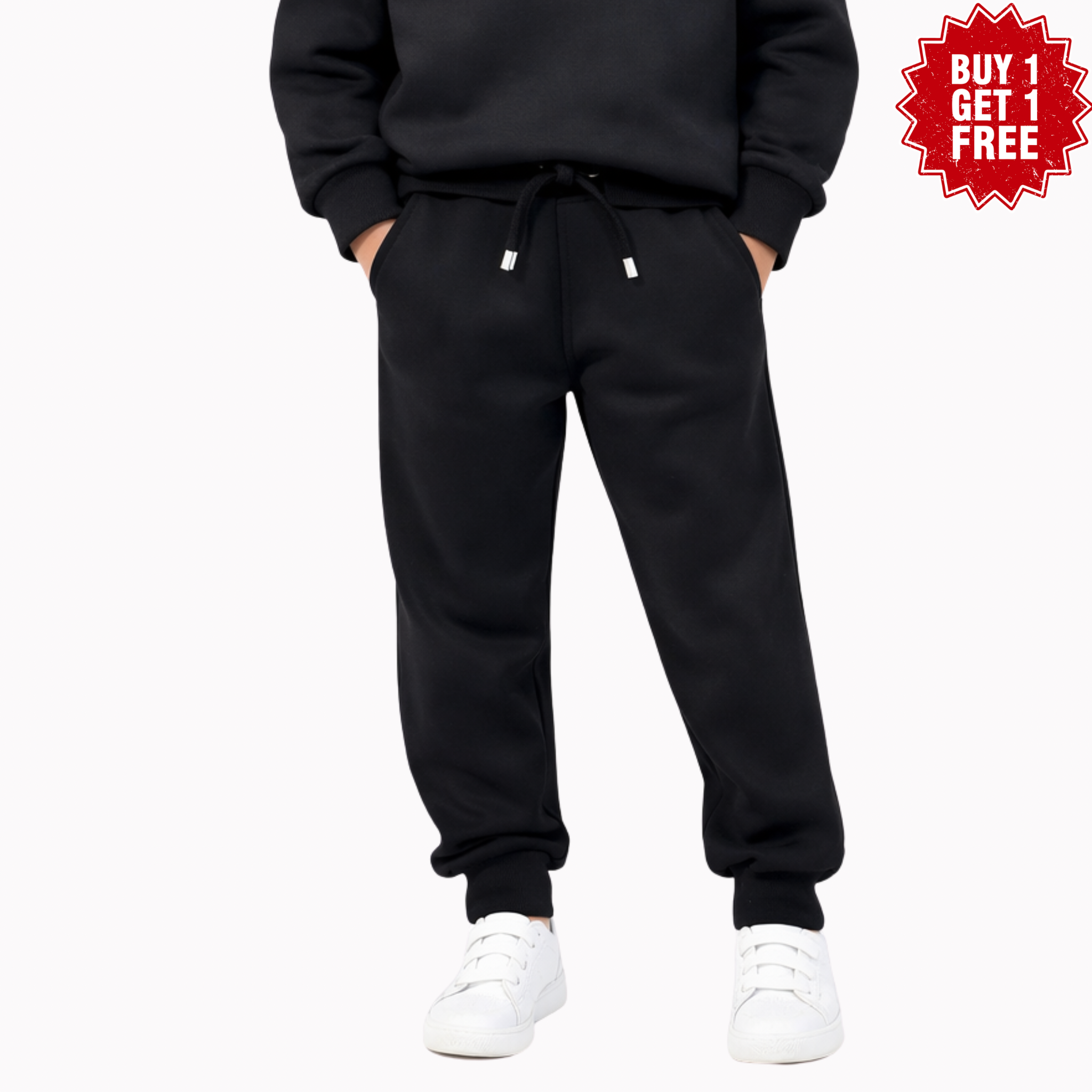 "عزيز عيني" Pants for Boys and Girls – Black 
